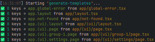 Generate templates log-1